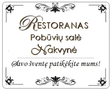 Užsisakius mūsų paslaugas, nakvynė jaunavedžiams  – dovana!