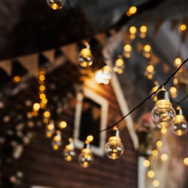 Šventinių LED lempučių girliandos nuoma